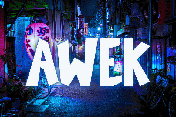 Awek: A Bold Display Font for Creative Projects