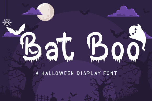 Bat Boo: A Spooky Display Font