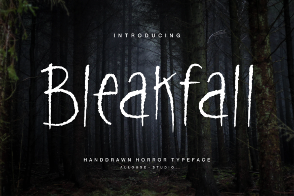 Bleakfall Display Font for Hauntingly Beautiful Craft Projects