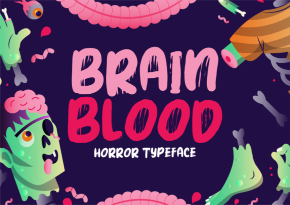 Blood Brain: A Spooky Display Font That Sets the Mood