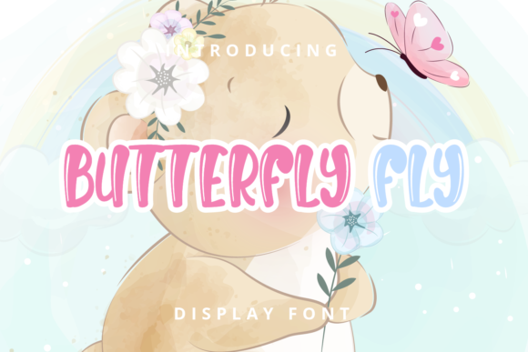 Butterfly Fly Font for Web Design