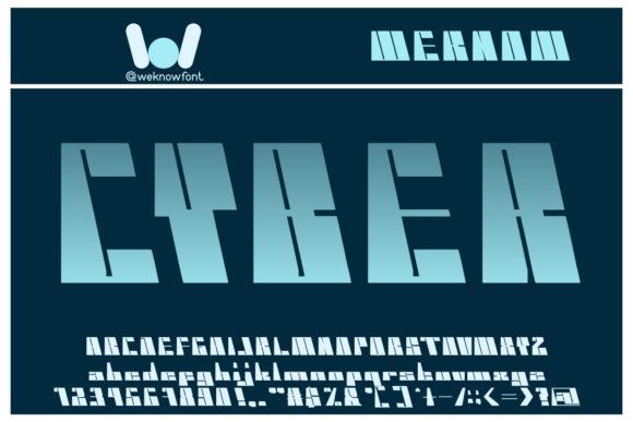Cyber: A Bold Display Font for Web Design