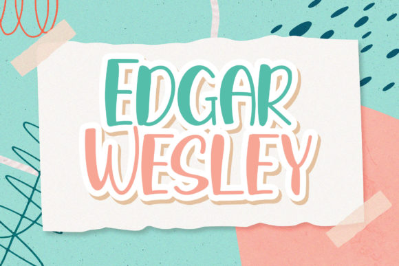 Edgar Wesley Display Font for Handmade Creators