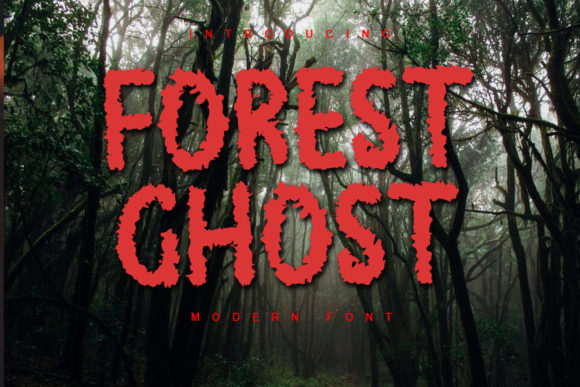Forest Ghost Font for Creative Design