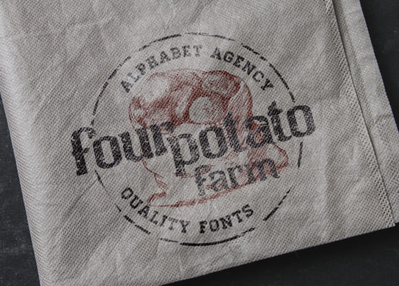 Four Potato Farm: A Bold, Rustic Display Font for Handmade Creators