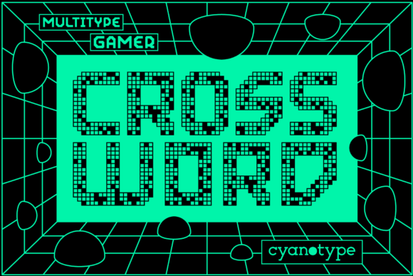 Gamer Crossword: A Pixel-Perfect Display Font for Bold Brand Moments