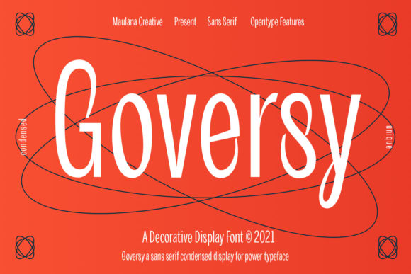 Goversy: A Clean Display Font