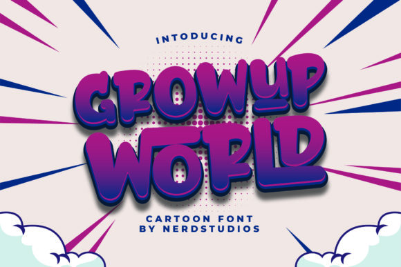Growup World: A Playful Font for Digital Campaigns