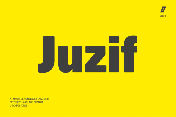 Juzif: A Bold Display Font for Editorial Design