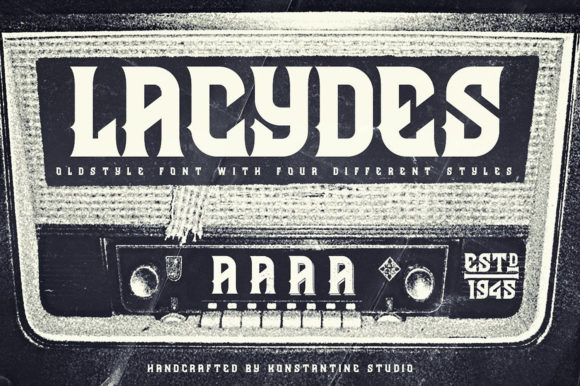 Lacydes: A Bold Display Font for Editorial Design