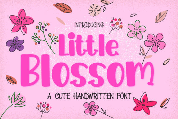 Little Blossom: A Whimsical Display Font for Joyful Editorial Moments