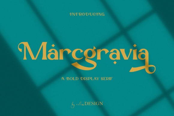 Marcgravia: A Luxurious Display Font