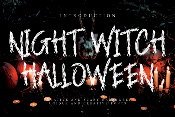 Night Witch Halloween: A Sinister Display Font for Bold Brand Moments