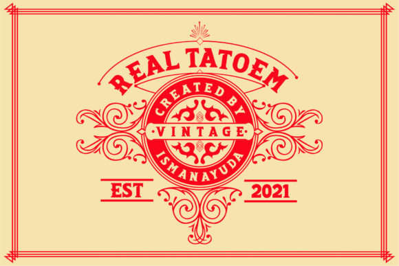 Real Tatoem: A Bold, Vintage Display Typeface for Thoughtful Layouts