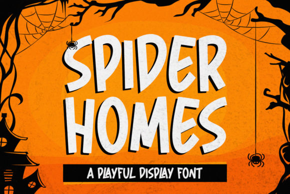 Spider Home: A Spooky Display Font