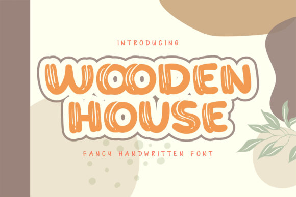 Wooden House: A Bold Font for Creative Projects